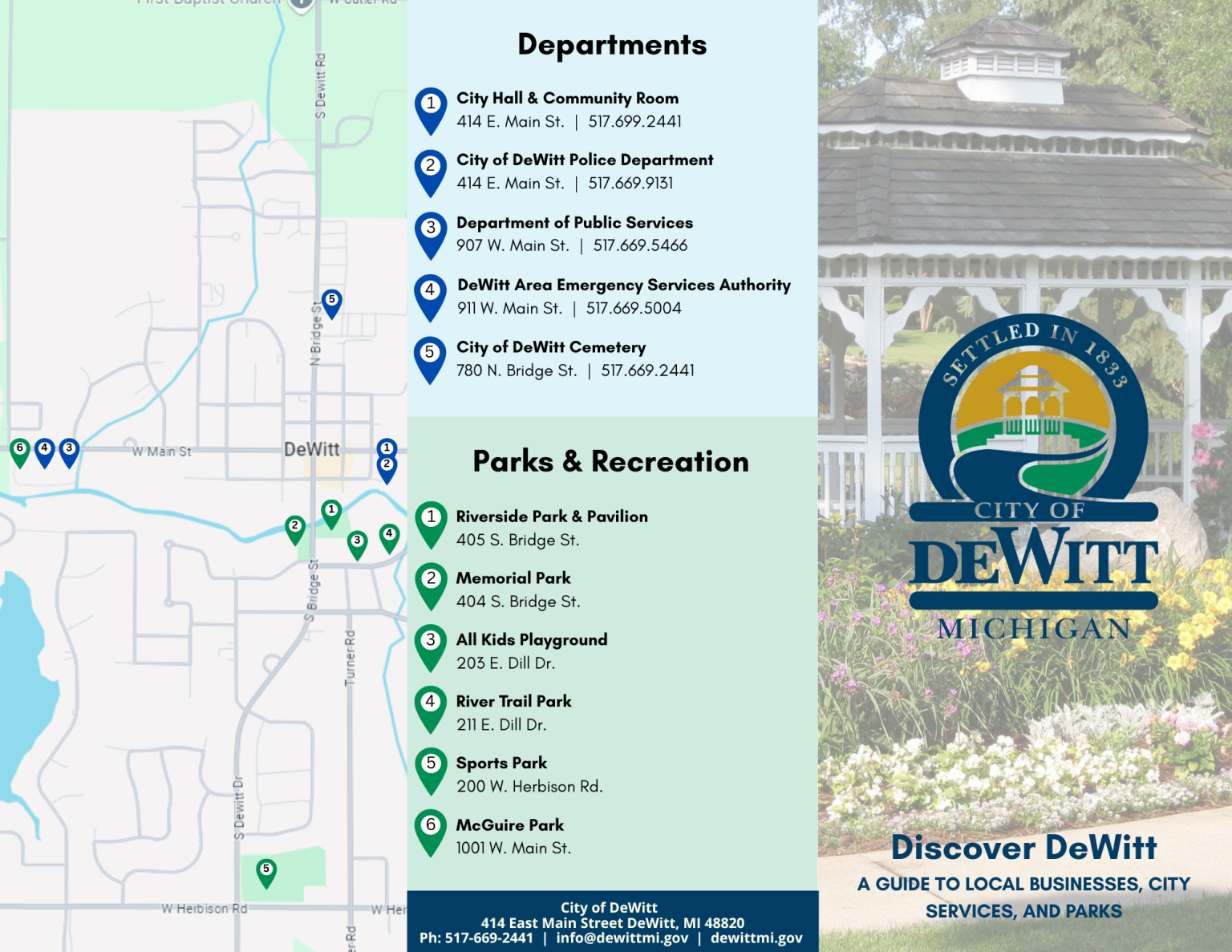 Discover DeWitt Guide – City of Dewitt